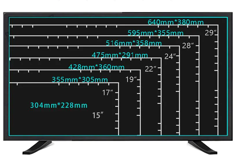 double glasses 22 in? led tv with dvb-t2 for lcd tv screen